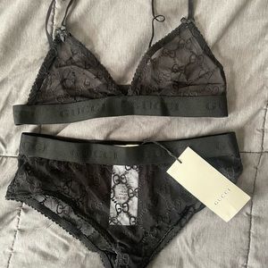 Gucci bralette and underwear